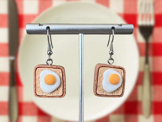 Toast Clip On Earrings