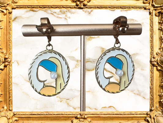 Girl with the Pearl Earrings Clip On Earrings
