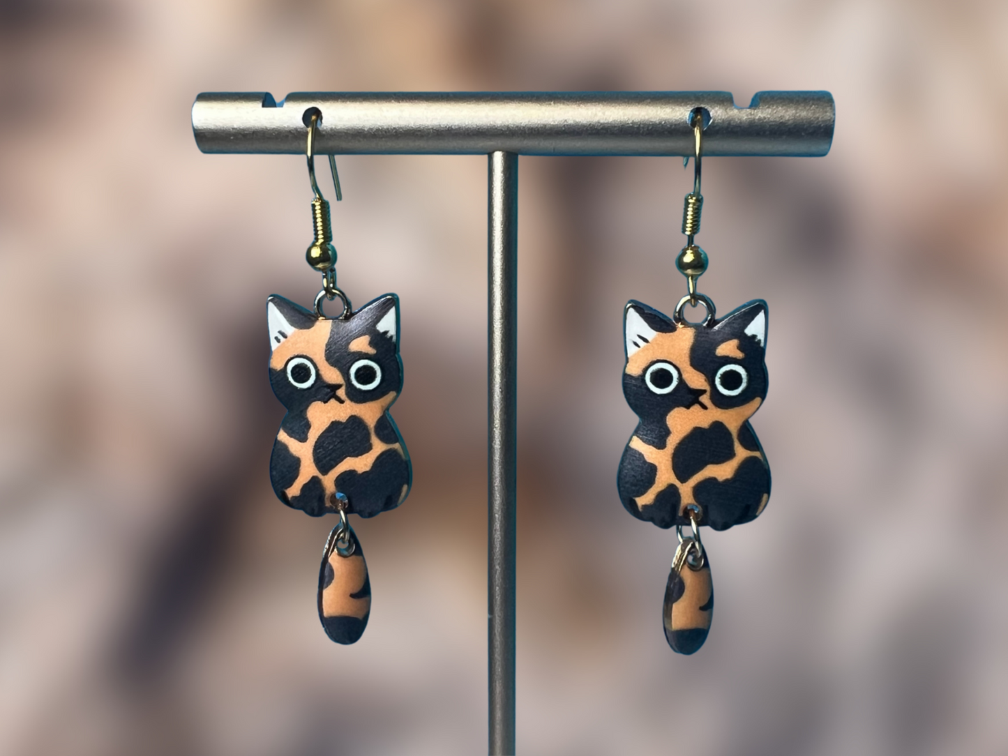 Cat Breed Charms Clip On Earrings