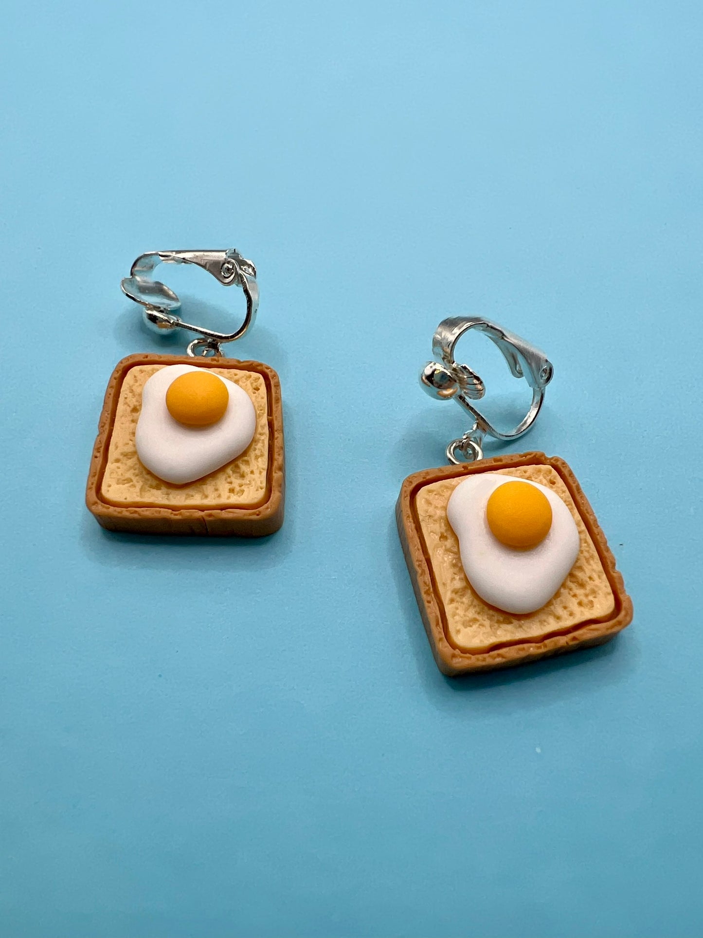 Toast Clip On Earrings