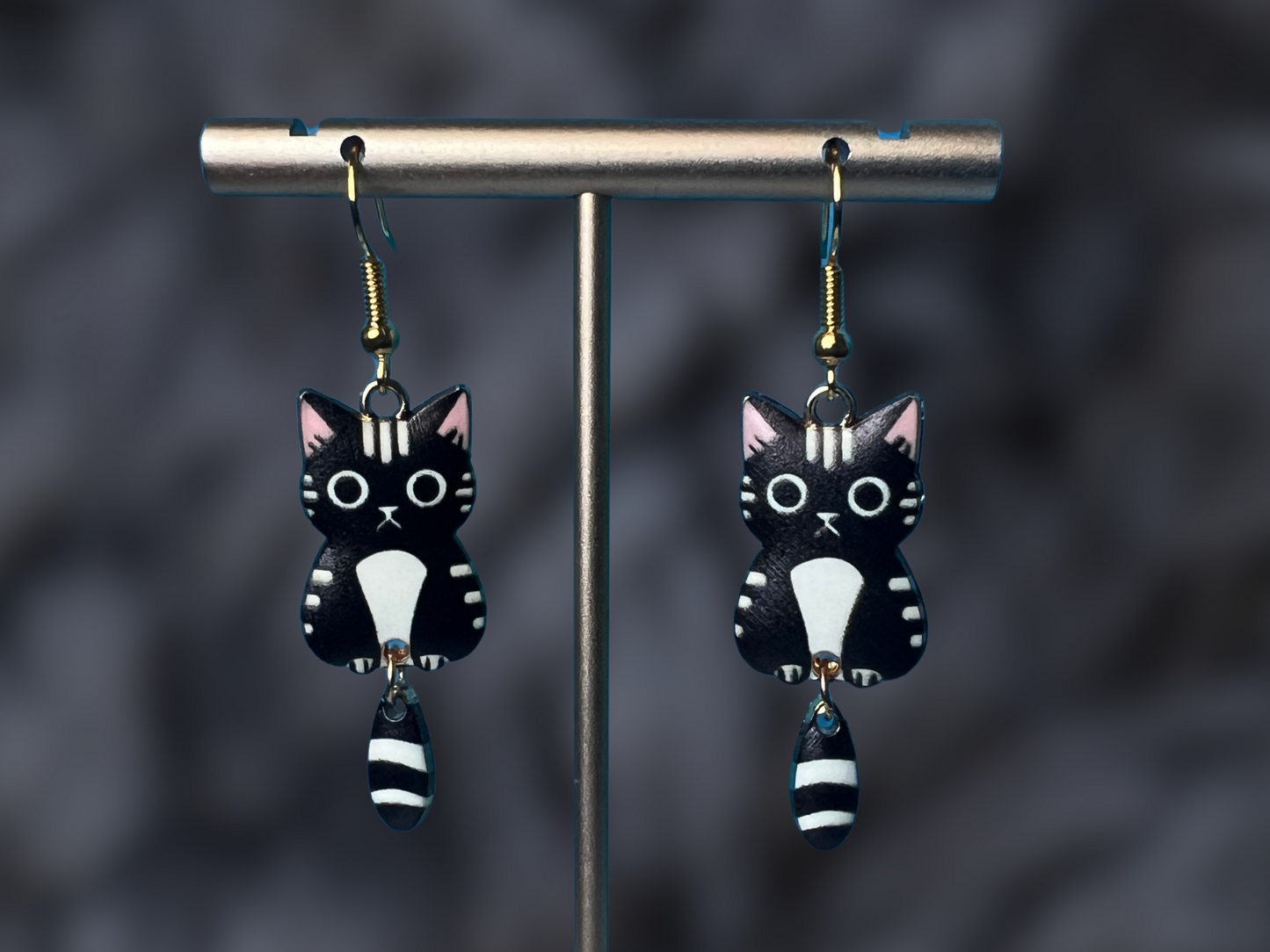 Cat Breed Charms Clip On Earrings