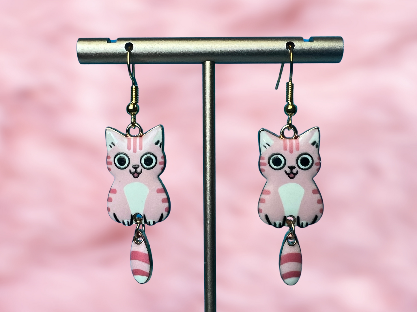 Cat Breed Charms Clip On Earrings