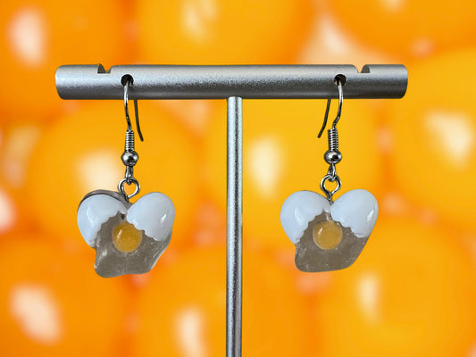 Cracked Egg Clip On Earrings