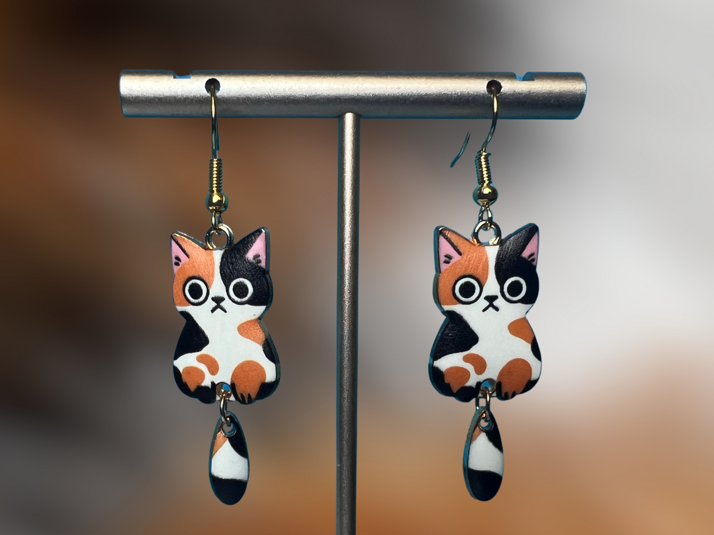 Cat Breed Charms Clip On Earrings
