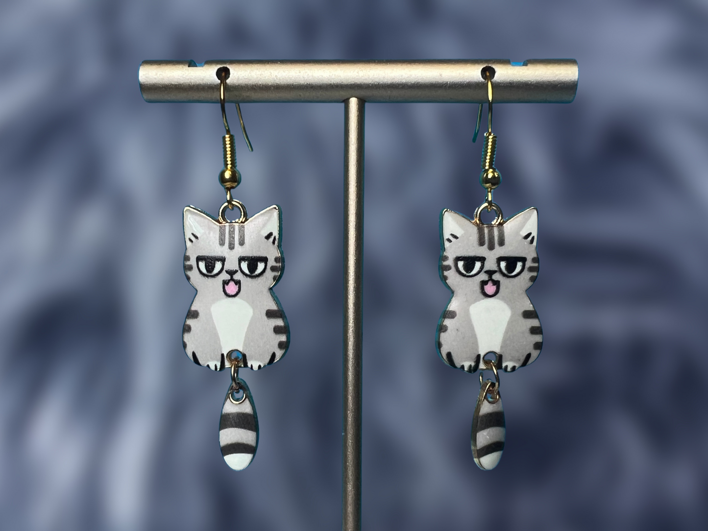 Cat Breed Charms Clip On Earrings