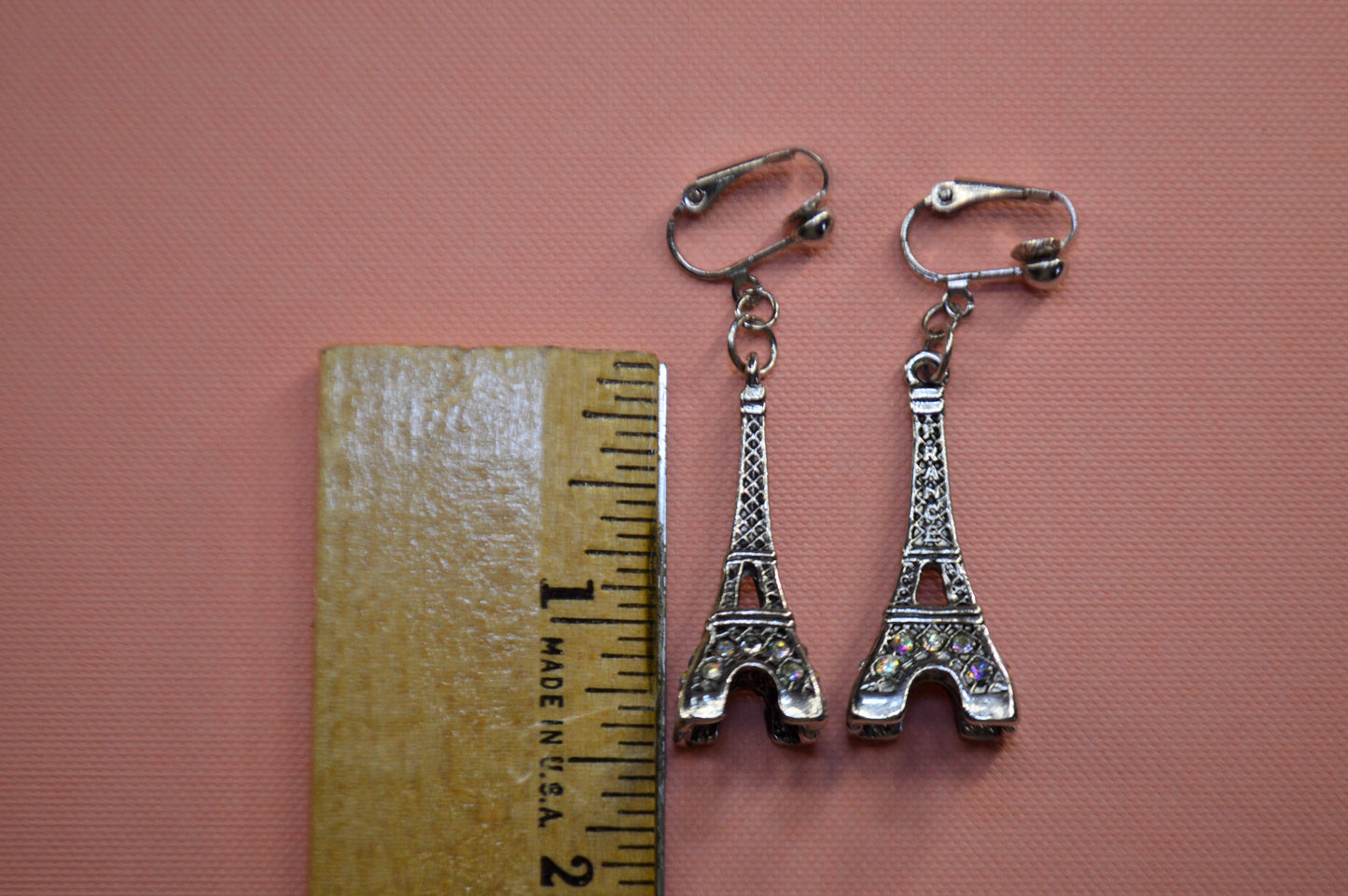 Eiffel Tower Clip On Earrings