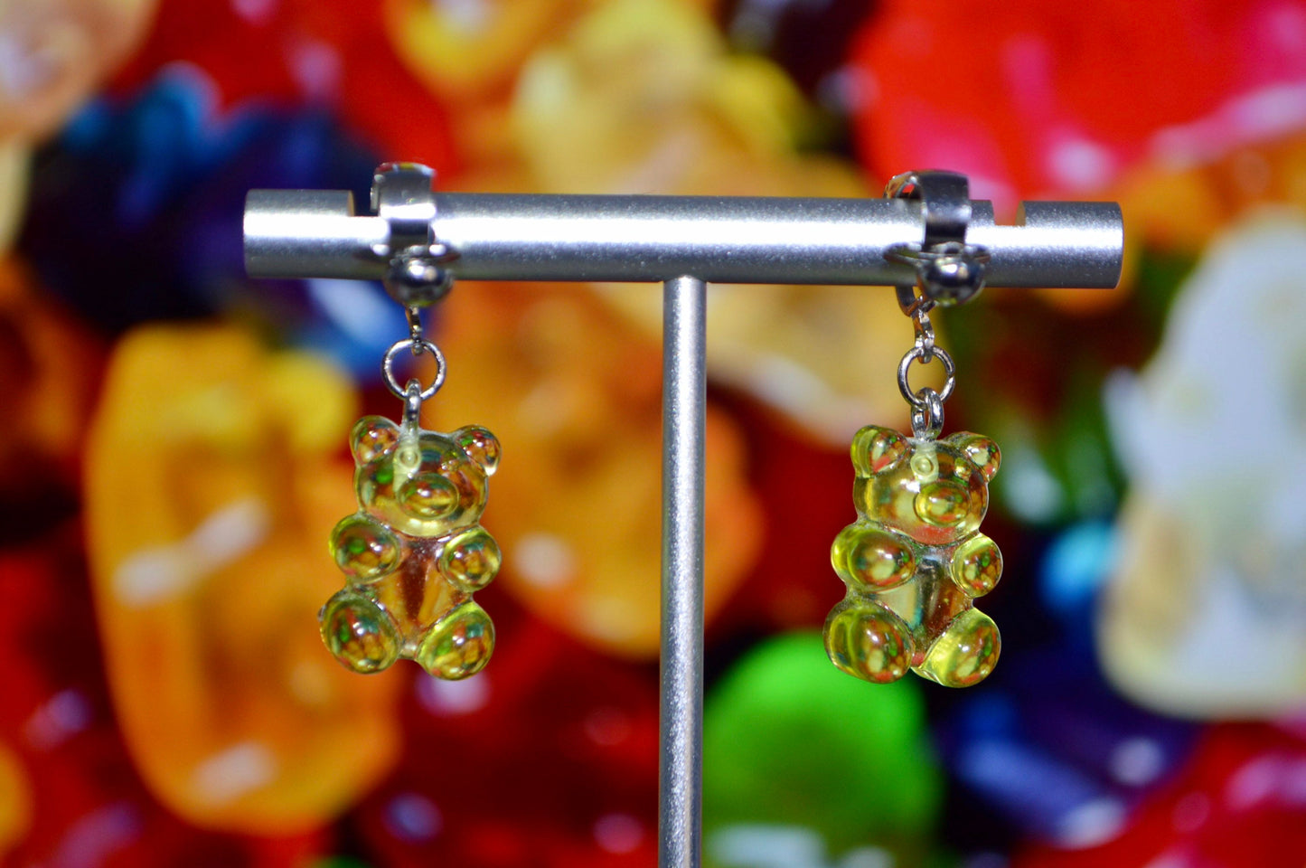 Gummy Bear Clip On Earrings