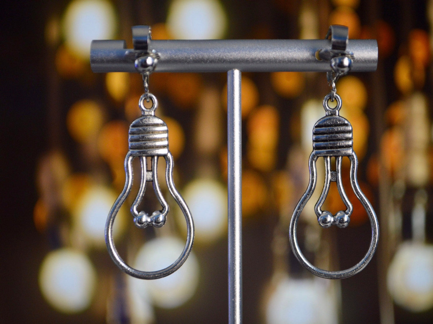 Lightbulb Minimalist Clip On Earrings