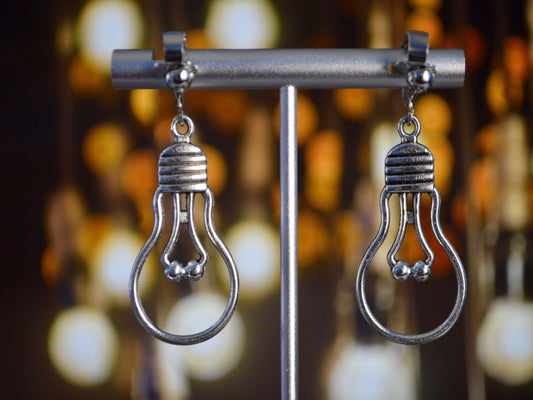Lightbulb Minimalist Clip On Earrings