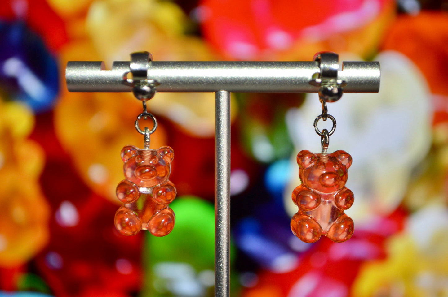 Gummy Bear Clip On Earrings