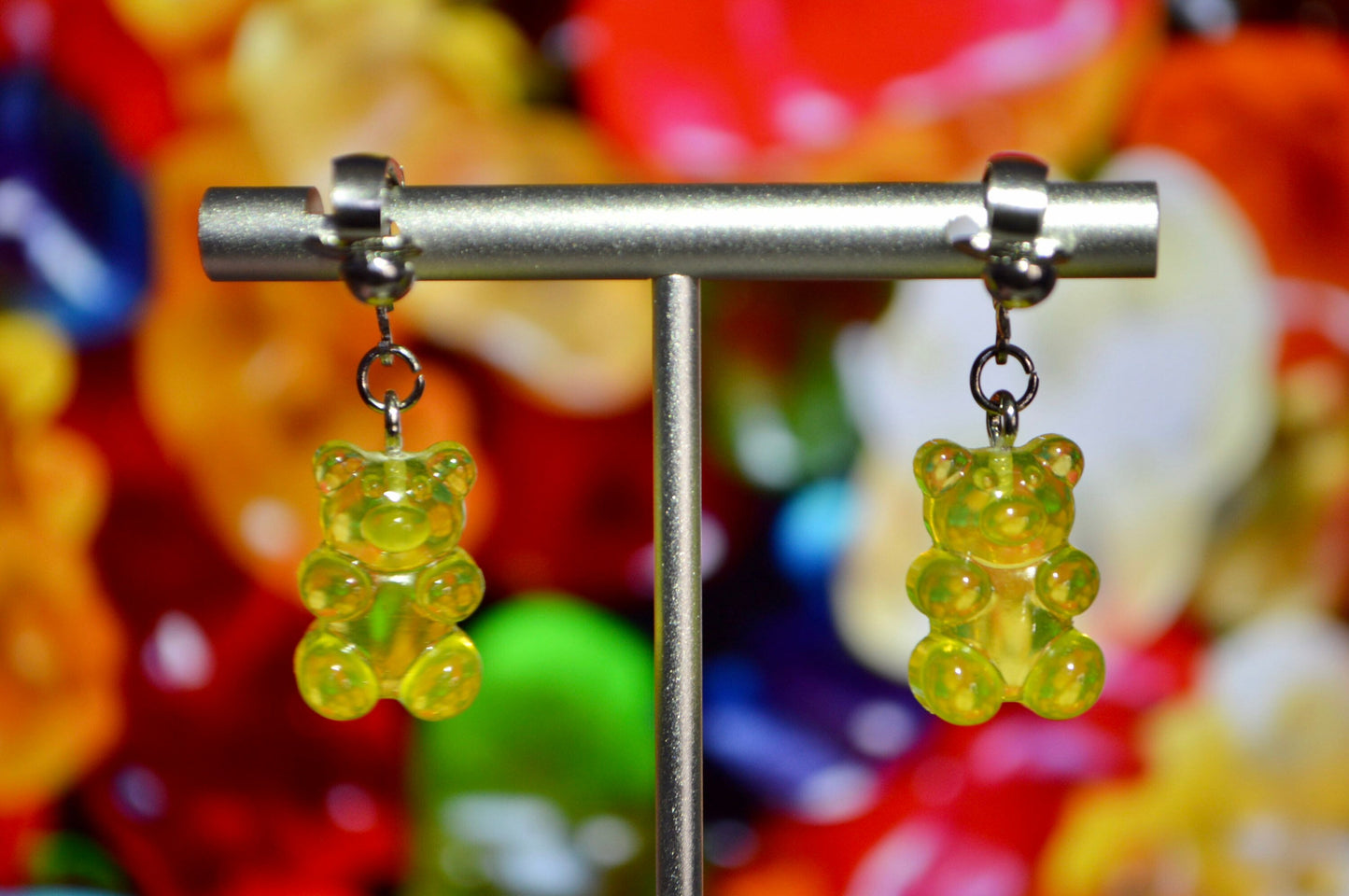 Gummy Bear Clip On Earrings