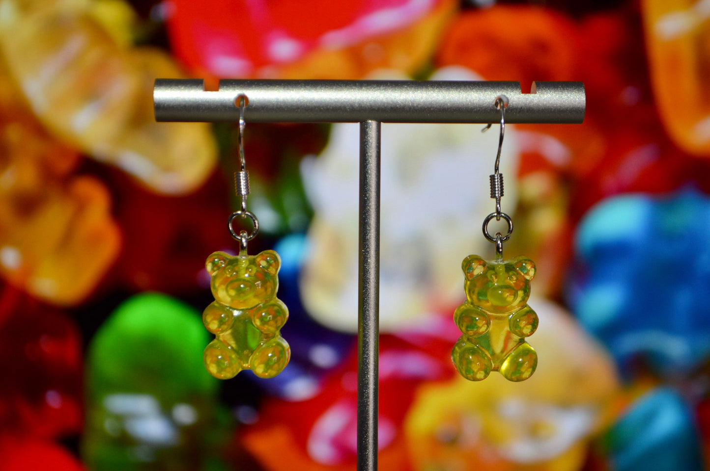 Gummy Bear Clip On Earrings