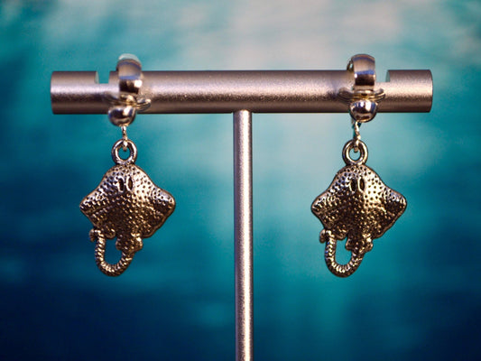 Stingray Clip On Earrings