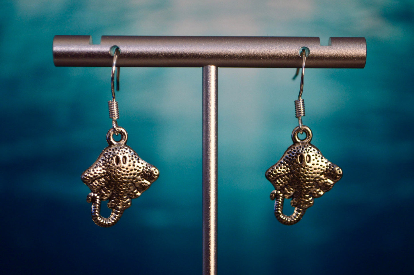 Stingray Clip On Earrings