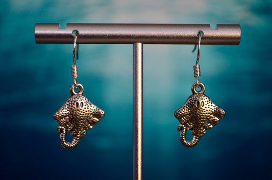 Stingray Clip On Earrings