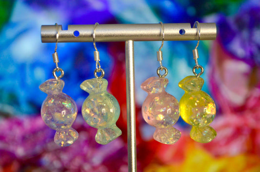 Candy Confetti Clip On Earrings