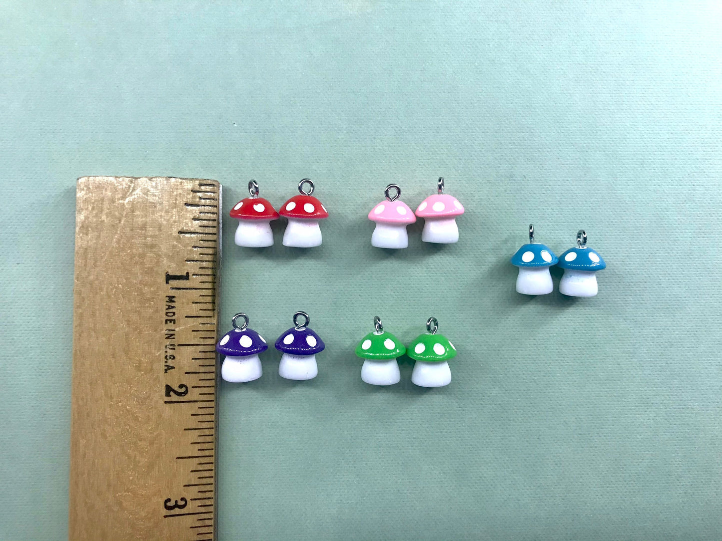 Mushroom Tiny Clip On Earrings