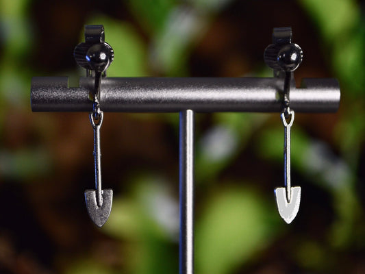 Shovel Tiny Clip On Earrings