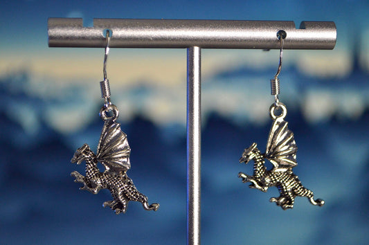 Dragon Clip On Earrings