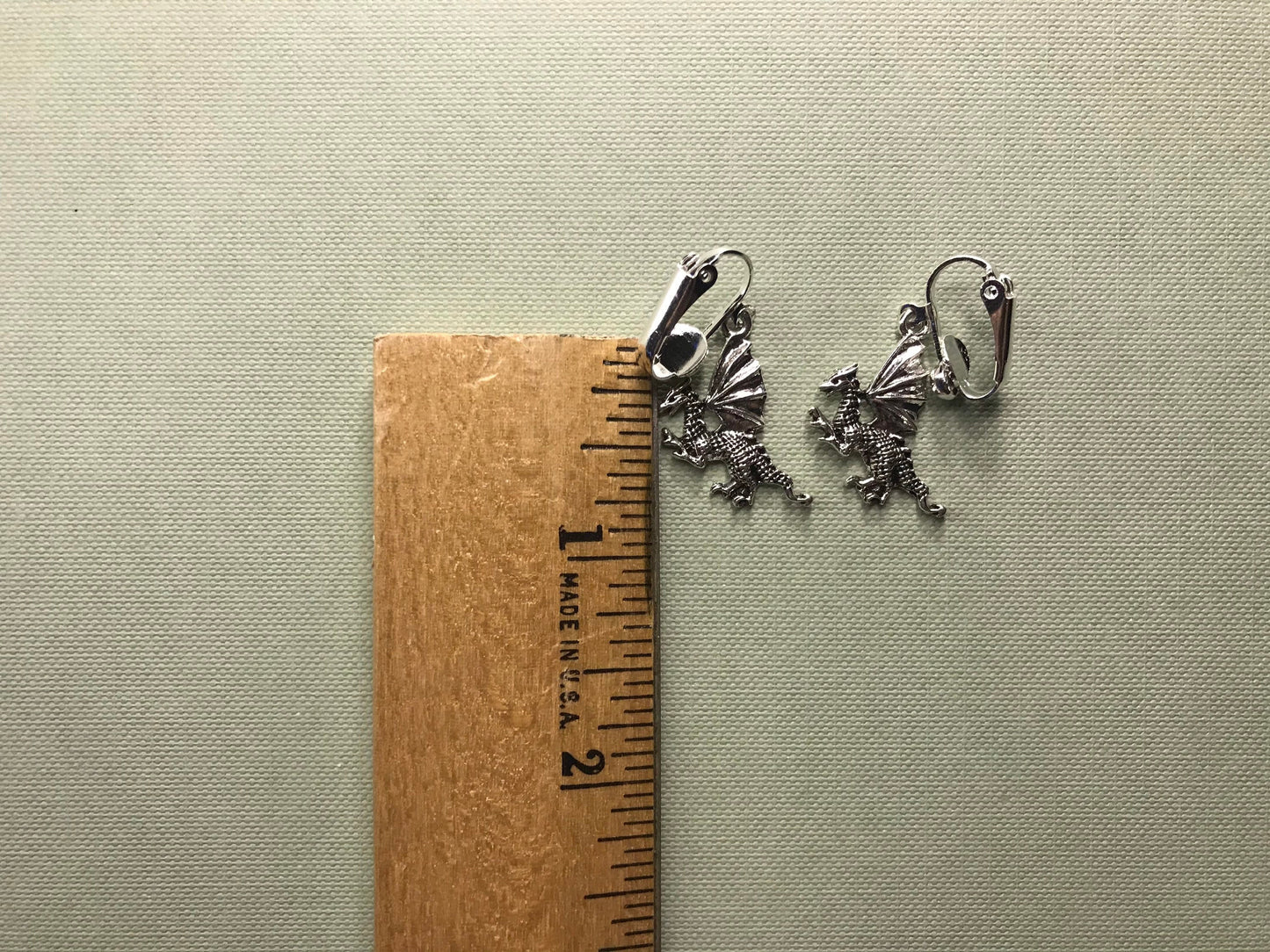 Dragon Clip On Earrings