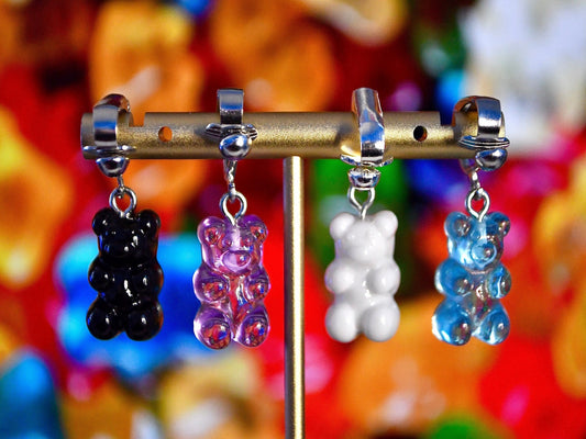 Gummy Bear Clip On Earrings