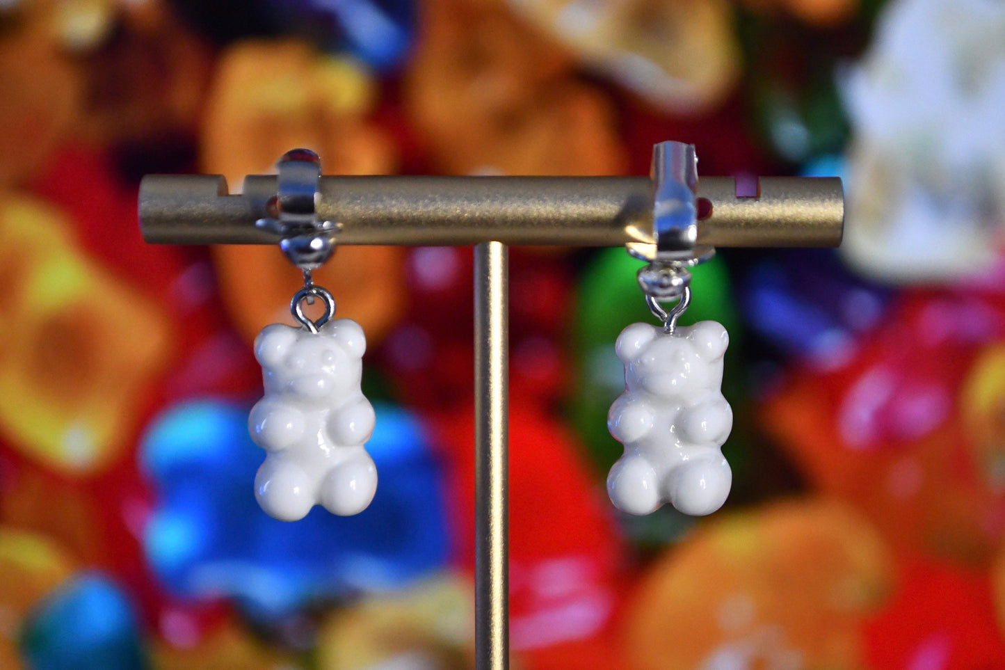 Gummy Bear Clip On Earrings