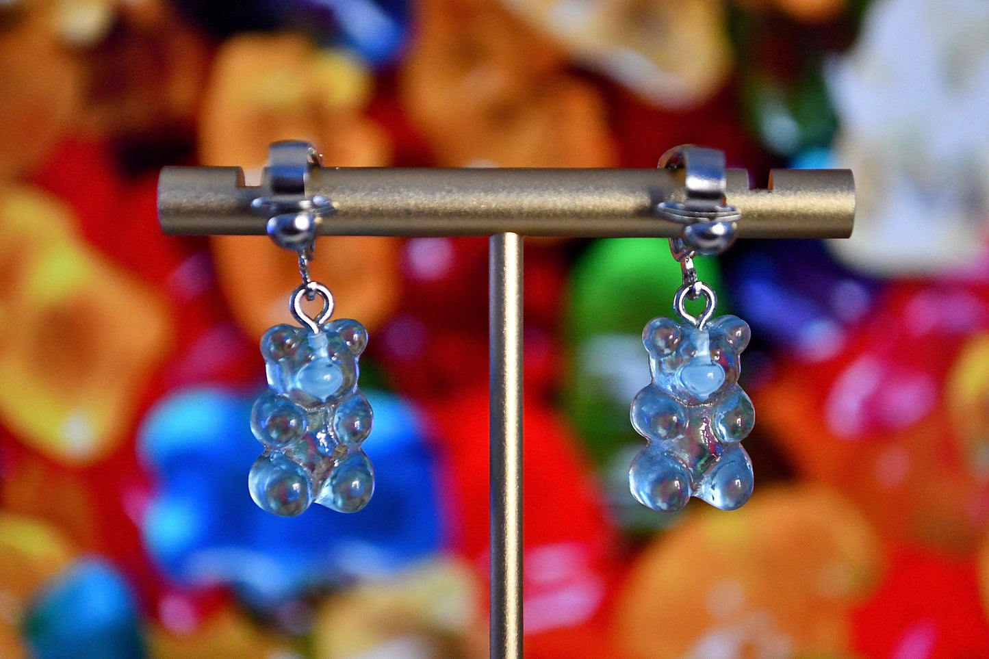 Gummy Bear Clip On Earrings