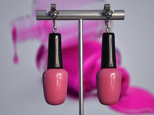 Nail Polish Earrings Clip On Earrings