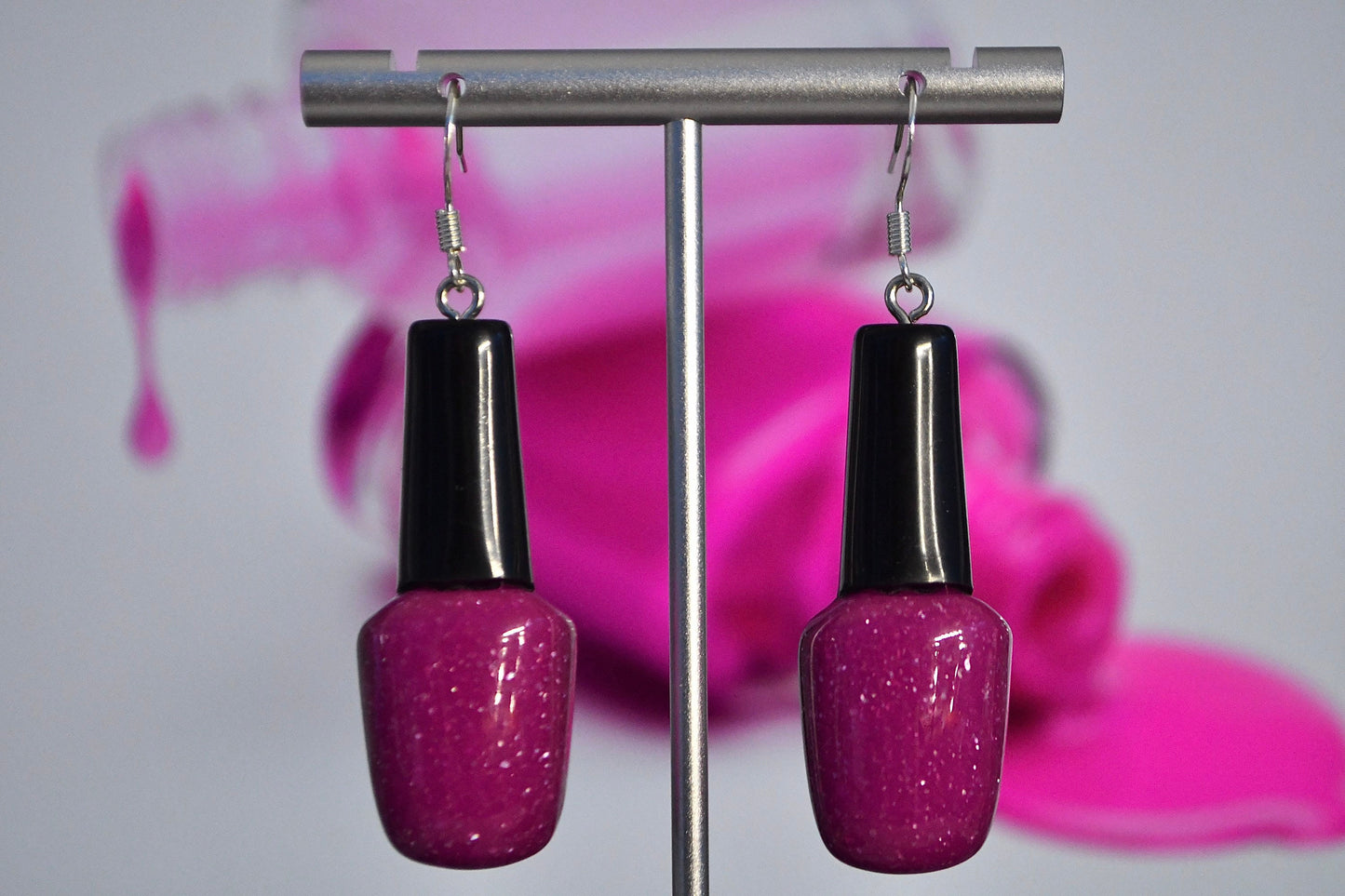 Nail Polish Earrings Clip On Earrings