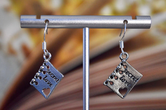Book about Love Clip On Earrings