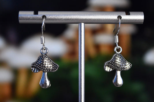 Mushroom Fancy Clip On Earrings