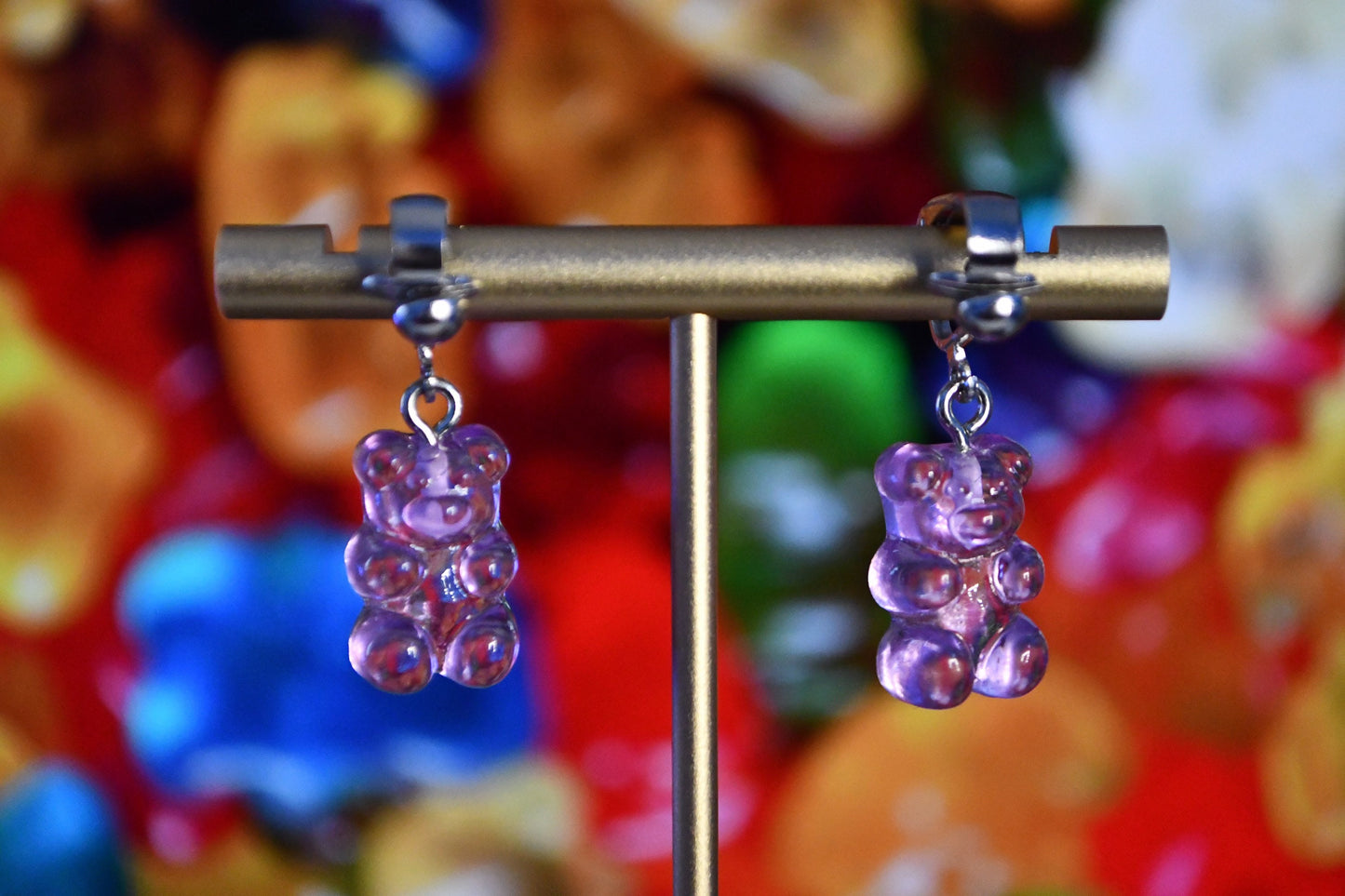 Gummy Bear Clip On Earrings