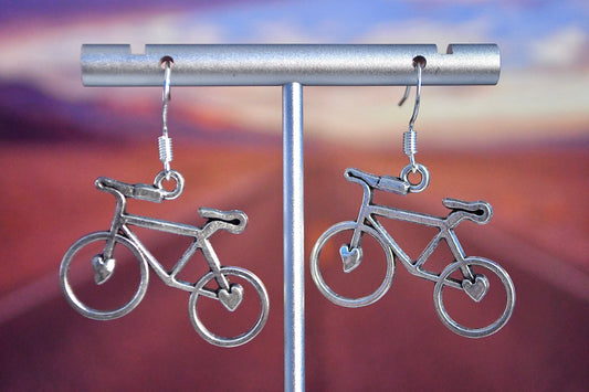 Bicycle Earrings Clip On Earrings