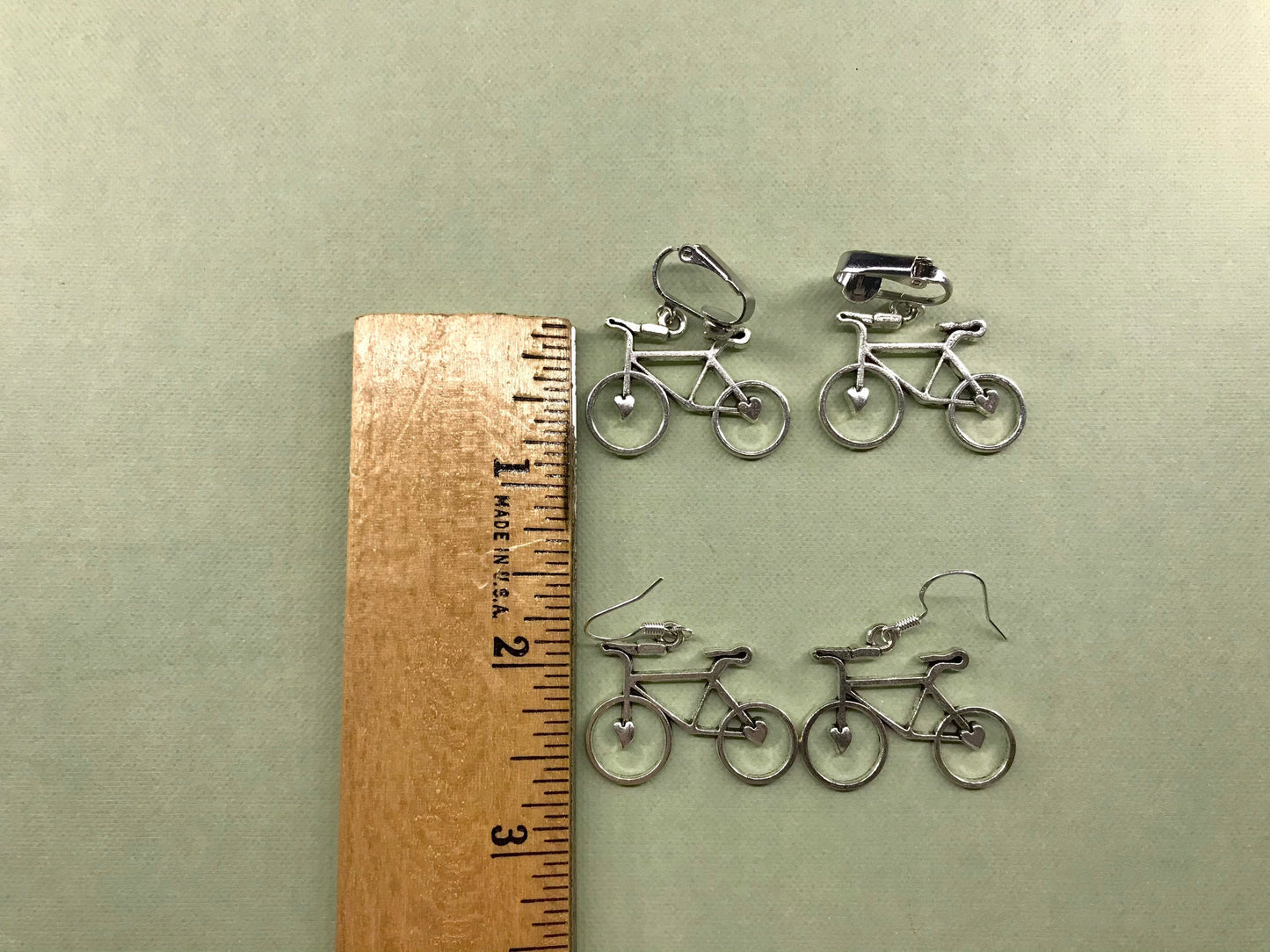 Bicycle Earrings Clip On Earrings