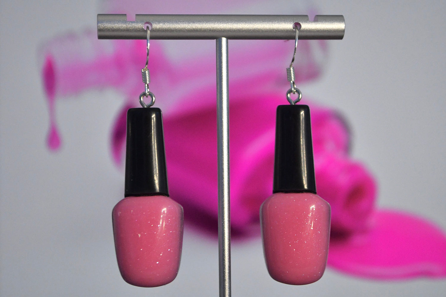 Nail Polish Earrings Clip On Earrings