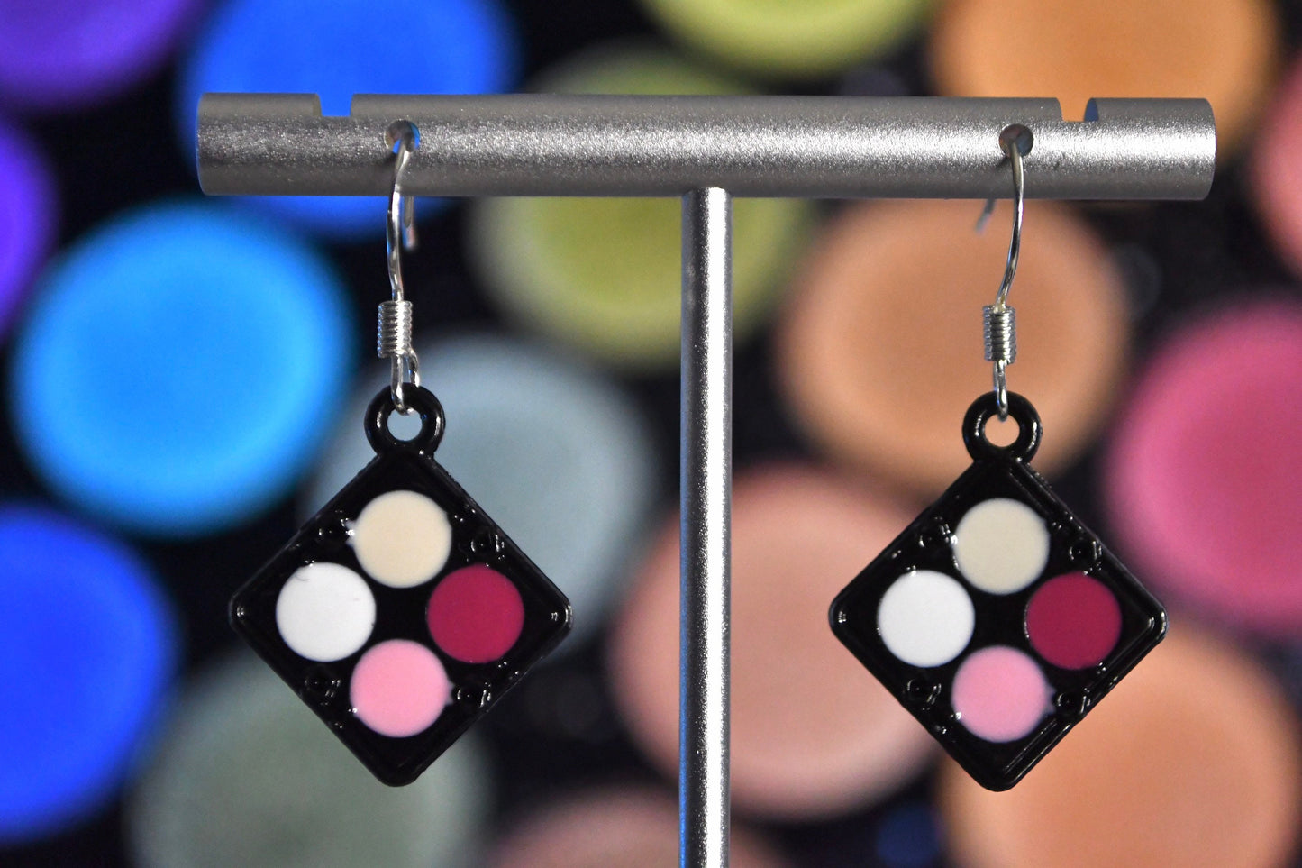Makeup Palette Clip On Earrings