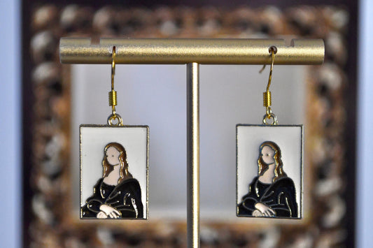 Mona Art Piece Clip On Earrings