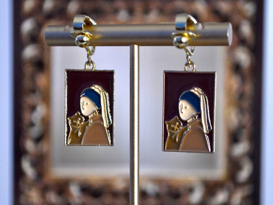 Art Piece Clip On Earrings