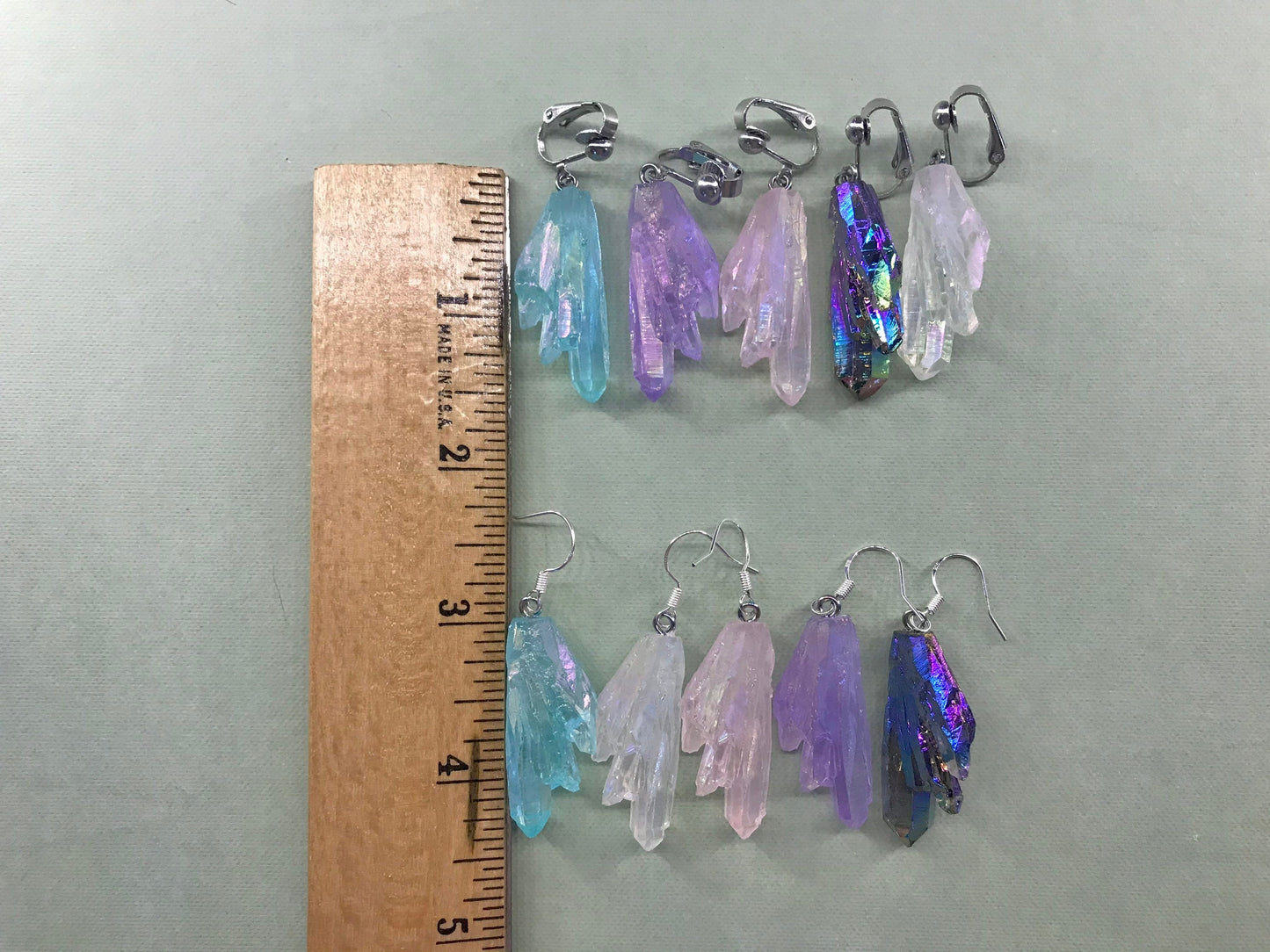 Crystal Clip On Earrings