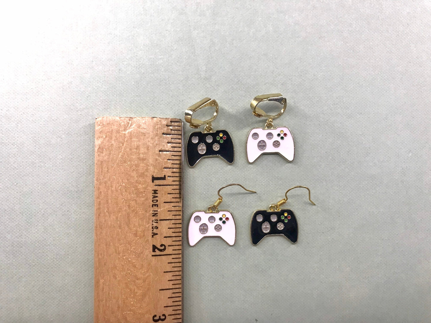 Video Game Controller Clip On Earrings