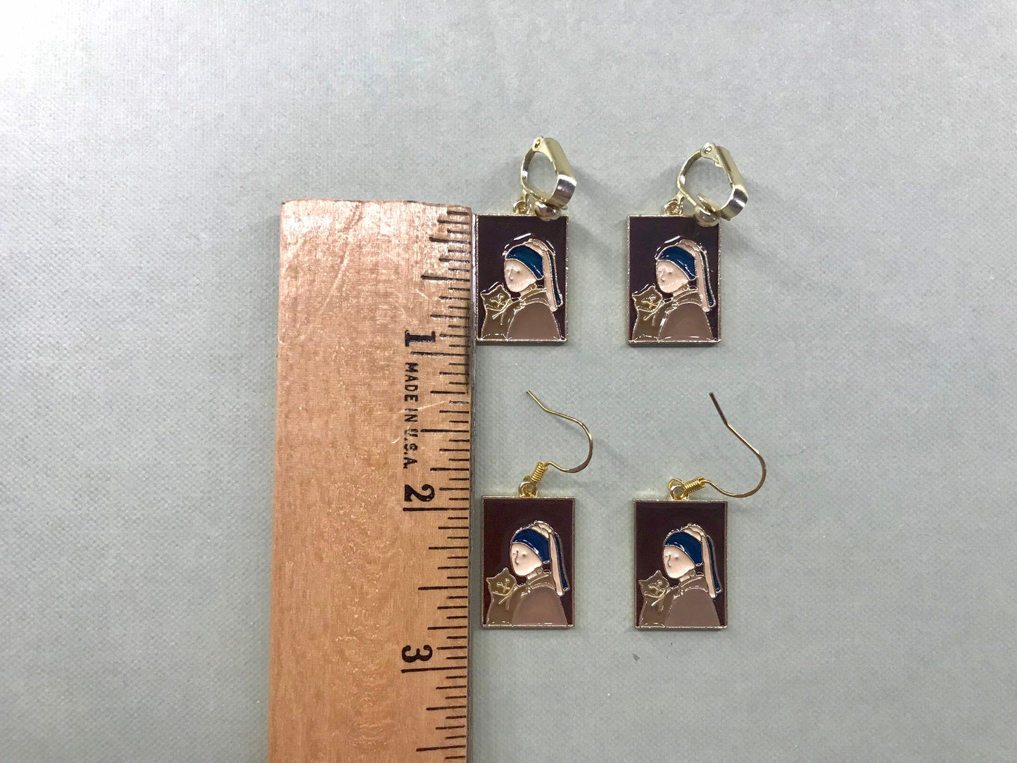 Art Piece Clip On Earrings
