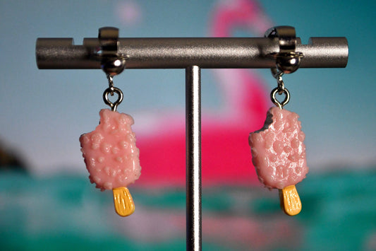 Ice Cream Bar Clip On Earrings