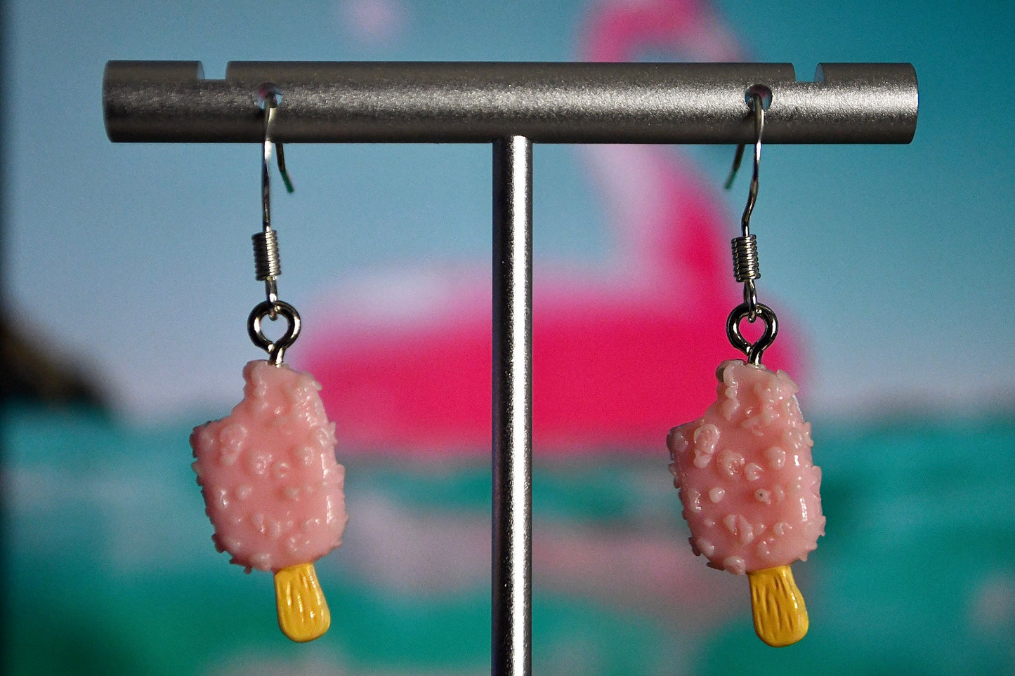Ice Cream Bar Clip On Earrings