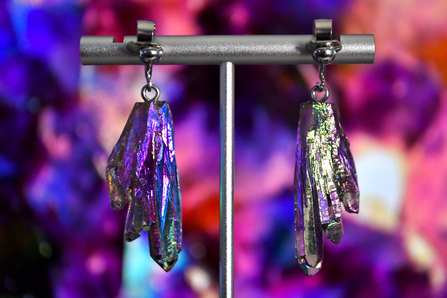 Crystal Clip On Earrings