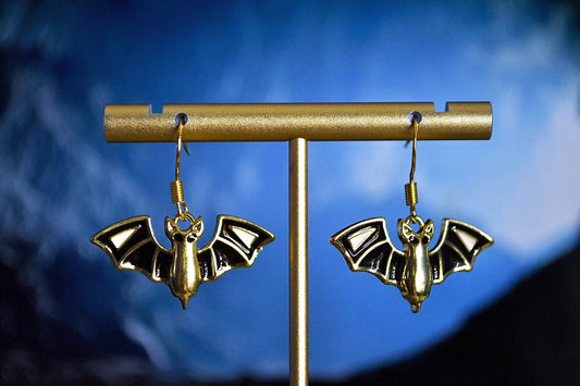 Bat Clip On Earrings