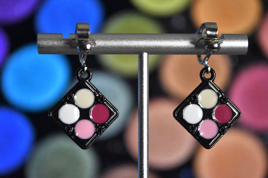 Makeup Palette Clip On Earrings