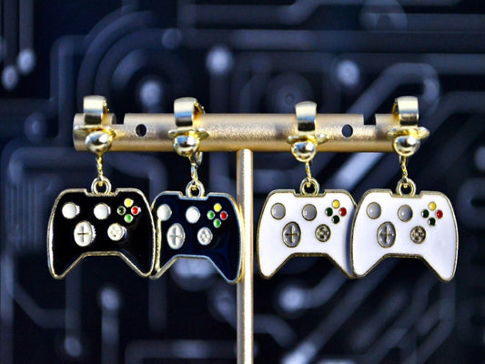 Video Game Controller Clip On Earrings