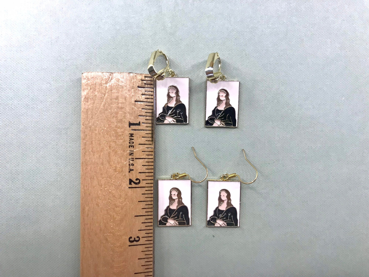 Mona Art Piece Clip On Earrings