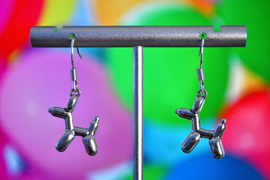 Dog Balloon Animal Clip On Earrings