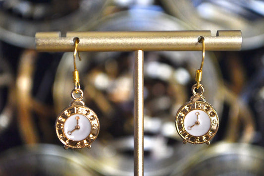 Watch Clip On Earrings